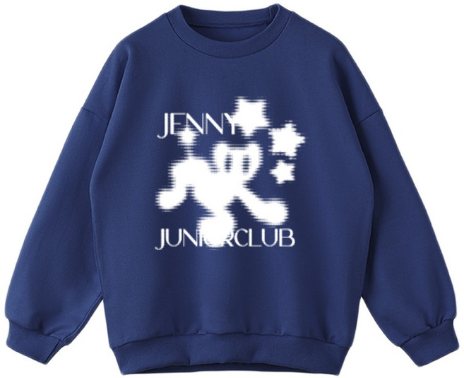 제니 아동용 오버핏 캣스타 기모 맨투맨 JN5021M