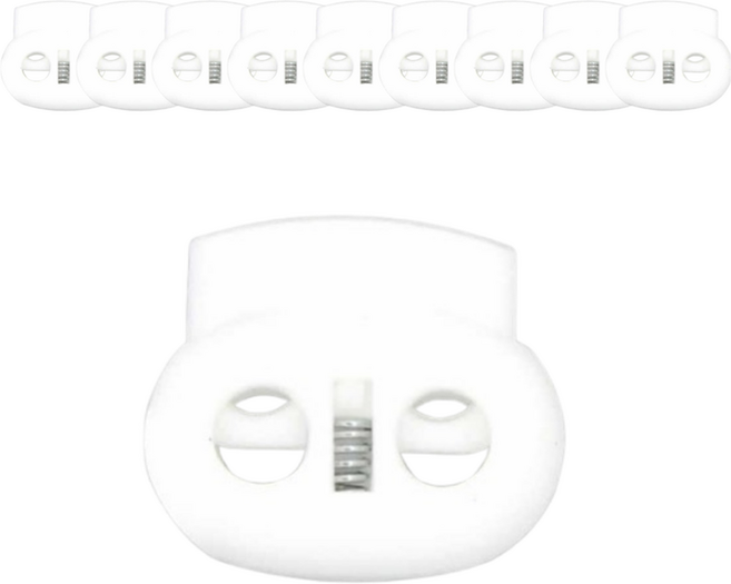 ADUNE 끈조절 돼지코 스토퍼, 화이트, 10개