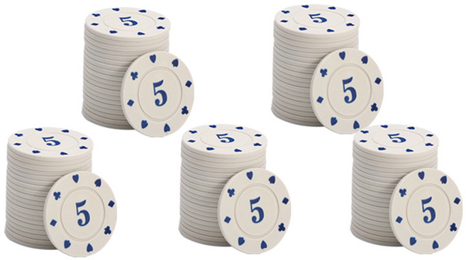 비투윈 코인칩 포커칩, 타입3 5코인, 100개