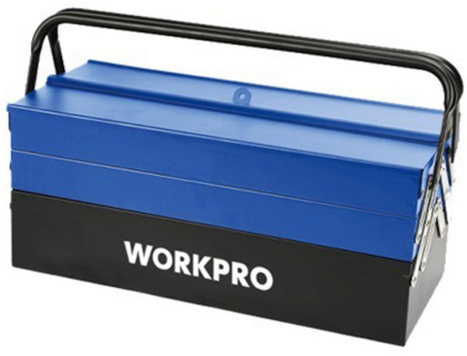 WORKPRO 雙面開關型鐵製工具箱 5層 WP282002, 1個