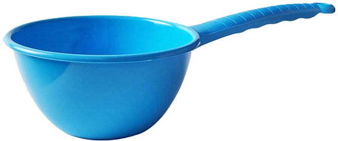 월드크린 자루바가지 중, 블루, 1개