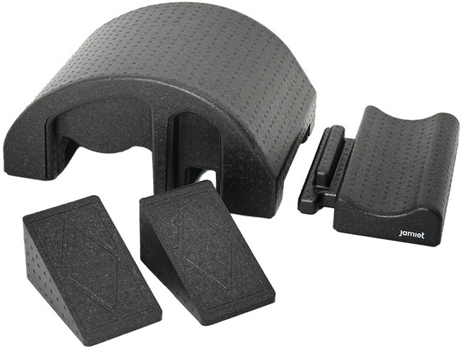 재미어트 가정용 바로폼v2 스트레칭 스파인코렉터 필라테스 기구 홈 집에서 하는 소도구 세트 950g, 1세트, 블랙