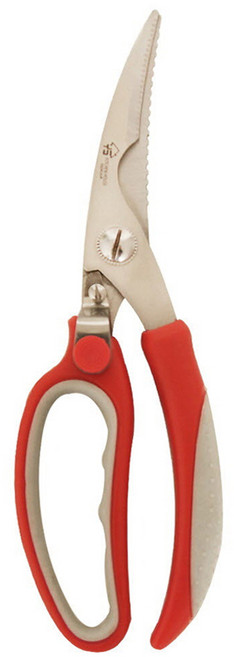 키친하우스 파워컷 랍스터 뼈가위, 레드, 1개