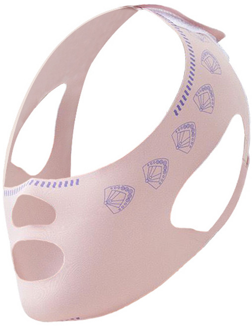 딥톡 브이라인 탄력 리프팅 페이스 밴드 FREE DT0337, 1개, 핑크