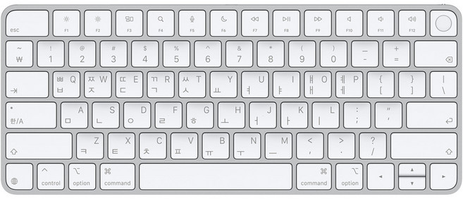 Apple 2024 Touch ID Magic Keyboard, 화이트, 한국어
