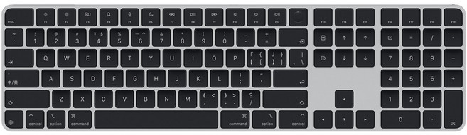 Apple 2024 Touch ID 숫자 키패드 Magic Keyboard, 블랙, MXK83KC/A