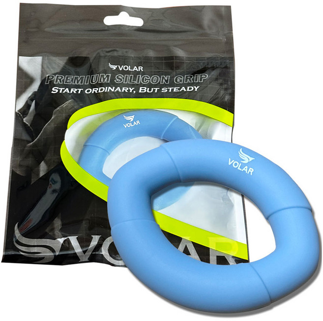 VOLAR 미니 타원 실리콘 악력기 60LB, 노르딕블루, 1개
