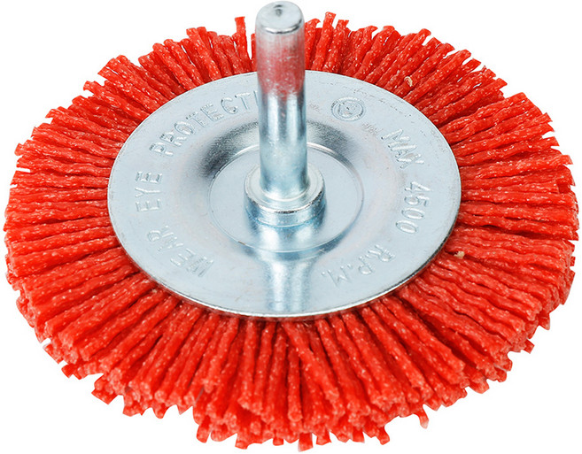 워크프로 나일론 평브러쉬 드릴용 75mm WP407017, 1개