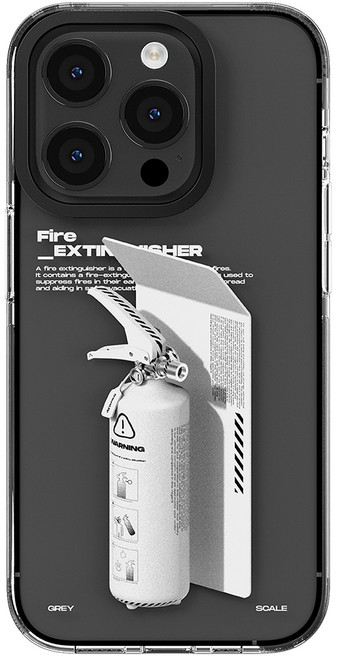 어라운드집 그레이스케일 클리어 젤하드 케이스