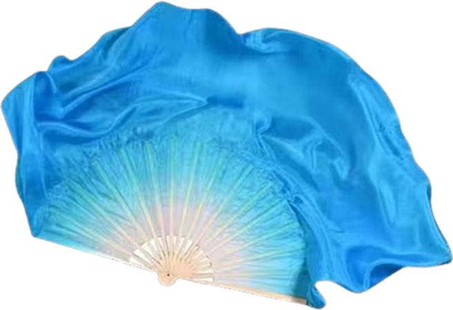 마켓피아 전통 부채춤 그라데이션 실크 무용부채 너슬 10cm, A타입, 1개