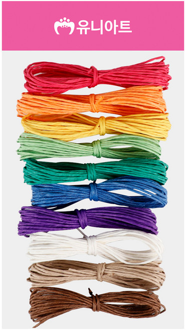 유니아트 10000 칼라지끈 10종 세트, 혼합색상, 1세트