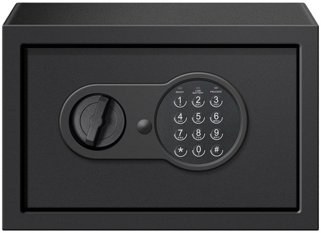 컴스 가정용 디지털 스마트 금고 ST038, 블랙