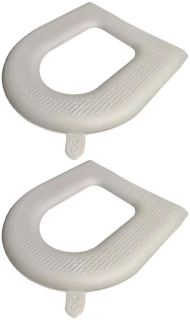 피어니스트 논슬립 방수 변기패드 시트, 그레이, 2개