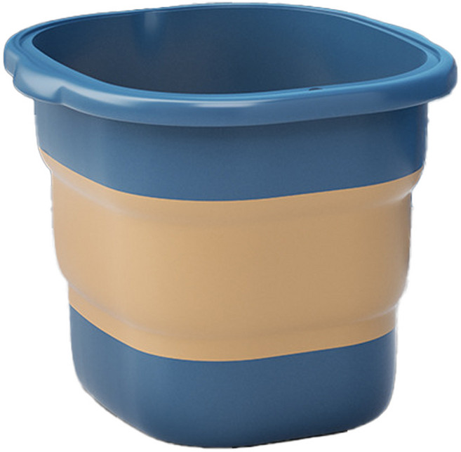 피어니스트 접이식 지압돌기 욕실 반신족욕통, 블루, 1개