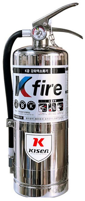 키센 K급 기름화재 주방 식용유 소화기, 1개, 4L