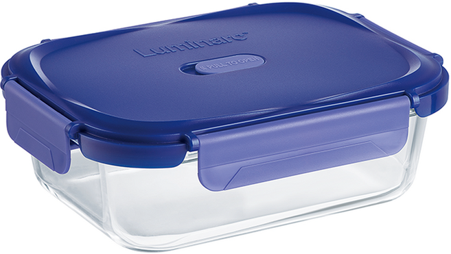 루미낙 퓨티나 직사각 내열 밀폐용기, 1개, 1040ml