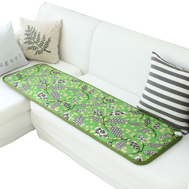 온돌왕 전기 온열 방석, 플라워그린, 3인용(48 x 150 cm)