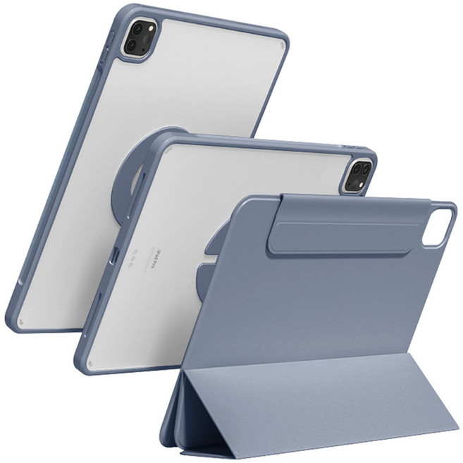 태블리스 아이패드 마그네틱 분리형 듀얼 커버 케이스 MW-68, 인디블루, 1개