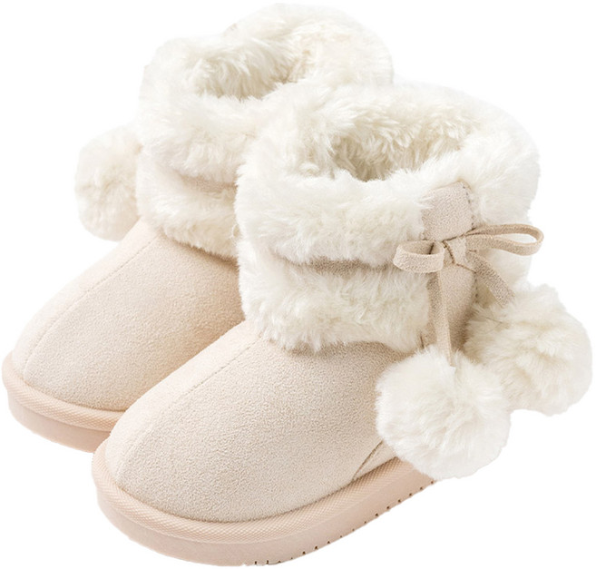 오즈키즈 여아용 해피볼 털안감 부츠