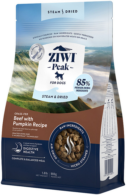 지위픽 전연령 스팀드라이 독 건식사료, 소, 800g, 1개