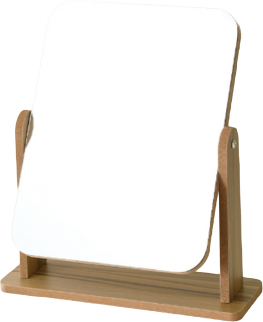 앞날창창 회전 탁상거울 대, 브라운