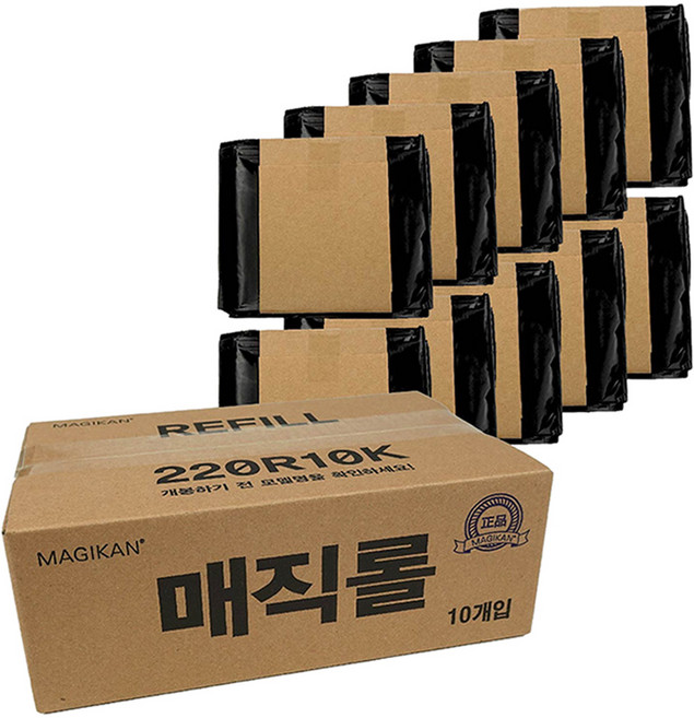MAGIKAN Friks 自動感應垃圾桶專用 Magic Roll 黑色 220R10K, 10個