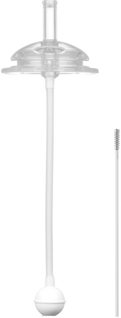 티지엠 쌀알 트라이탄 컵 교체용 실리콘 추 빨대 세트, 1세트, 빨대 + 세척솔