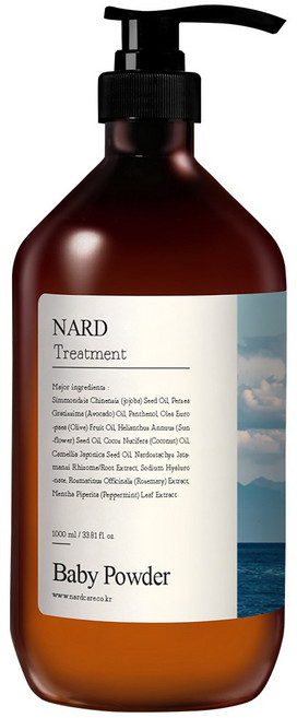 나드 부케가르니 리페어링 퍼퓸드 트리트먼트 베이비파우더향, 1L, 1개