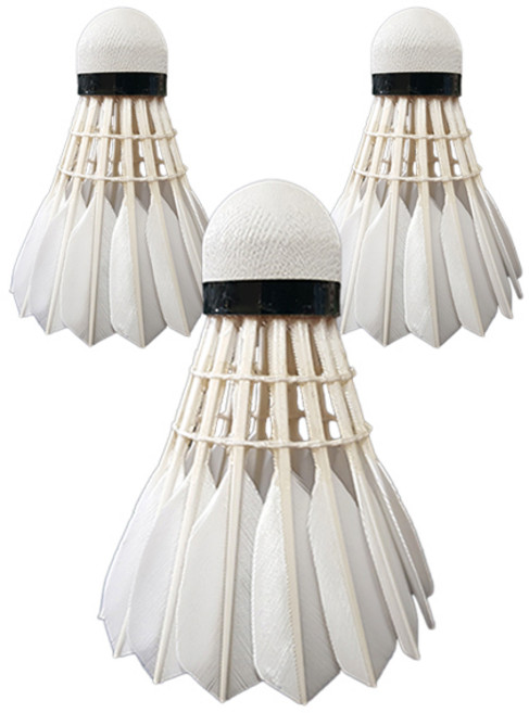 세베로 배드민턴 깃털 셔틀콕 E500, 혼합색상, 1개입, 3개