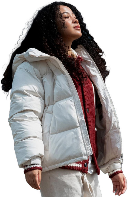 커버낫 남녀공용 씨빅 오리진 후드 숏 푸퍼 패딩점퍼