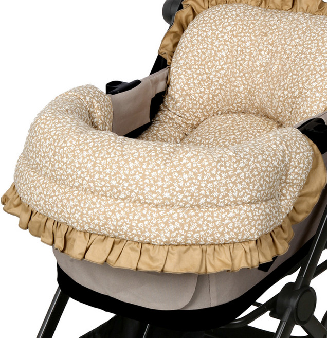 마니또펫 강아지 유모차 아우터 가드쿠션, 리틀플라워, 1개