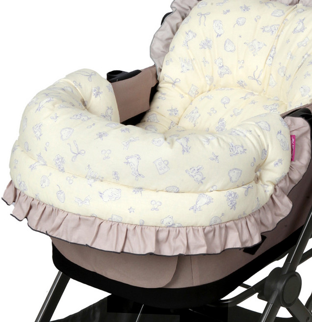 마니또펫 강아지 유모차 아우터 가드쿠션, 미뇽베이지, 1개