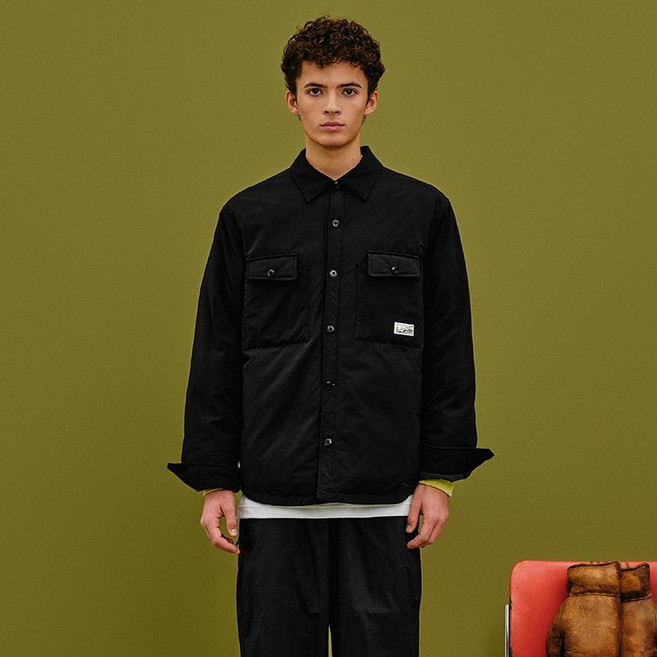 브루클린뮤지엄 남성용 패디드 빈티지 셔츠 자켓