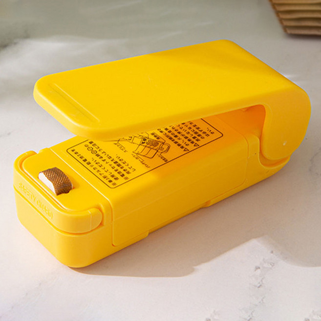 앞날창창 가정용 미니 실링기, 옐로우, 1개