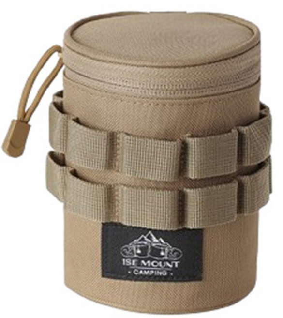 이세마운트 미믐 캠핑컴 멀티 수납 파우치 소, 카키, 1개, 1단