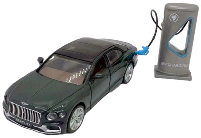 엠에스제트 벤틀리 플라잉 스퍼 하이브리드 EV 전기차 시리즈 1 : 38 다이캐스팅 미니카, GREEN, 1개