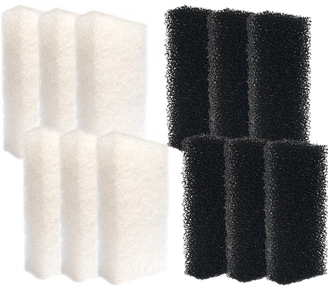 워터베어 정화의 진수 걸이식 여과기 리필 필터 2종 x 6p 세트 SE-G110 SE-G220 SE-G330 겸용, 1세트