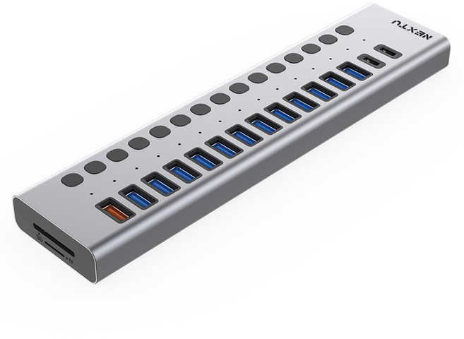 넥스트유 17포트 USB허브 UH3017, 1개