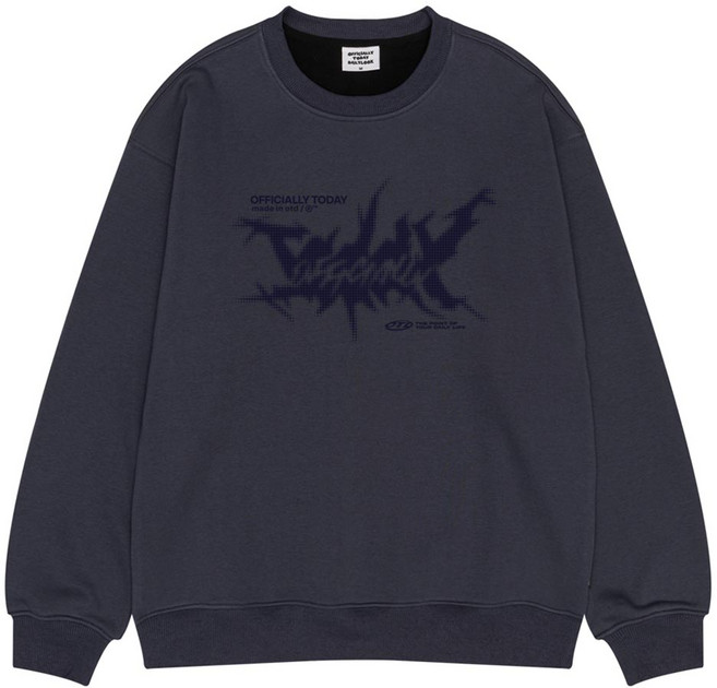 오티디 프리미엄 텐타덤블 기모 오버핏 포인트 맨투맨 OT31024