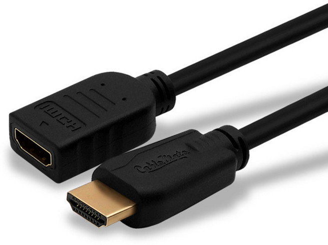 케이블메이트 HDMI 2.0 기본형 골드 연장 케이블, 1.2m, 1개