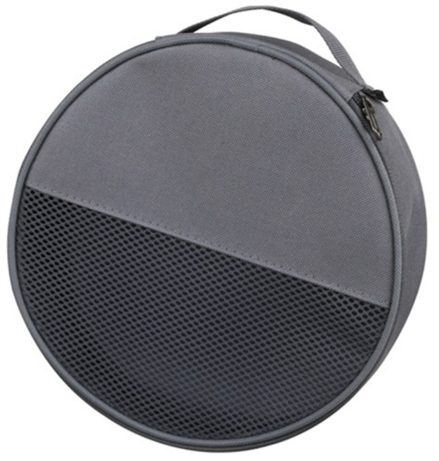 따봉오빠 캠핑 미니멀 주방 용품 그릇 다용도 보관 원형 가방 23 x 7.5 cm JNH1654, 그레이, 1개, 1단