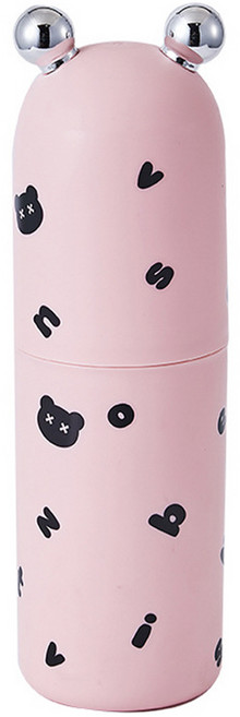 아우라팸 곰돌이 심플 칫솔 케이스, 핑크, 1개