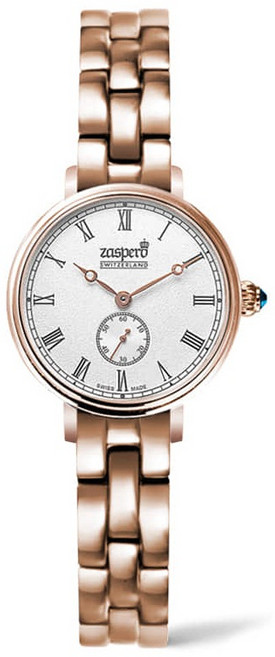 자스페로 여성용 스위스 클라시코 스와로브스키 크리스탈 메탈 시계 CG101-73