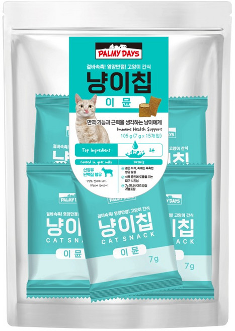 파미데이즈 고양이 냥이칩, 이뮨, 105g, 1개