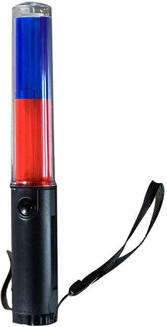 LED 교통통제 안전 신호봉, 1개, 레드 + 블루