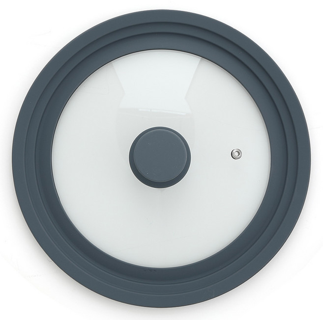 노뉴 다용도 실리콘 강화유리 뚜껑 그레이 중 NWMSGL-222426, 26cm, 1개