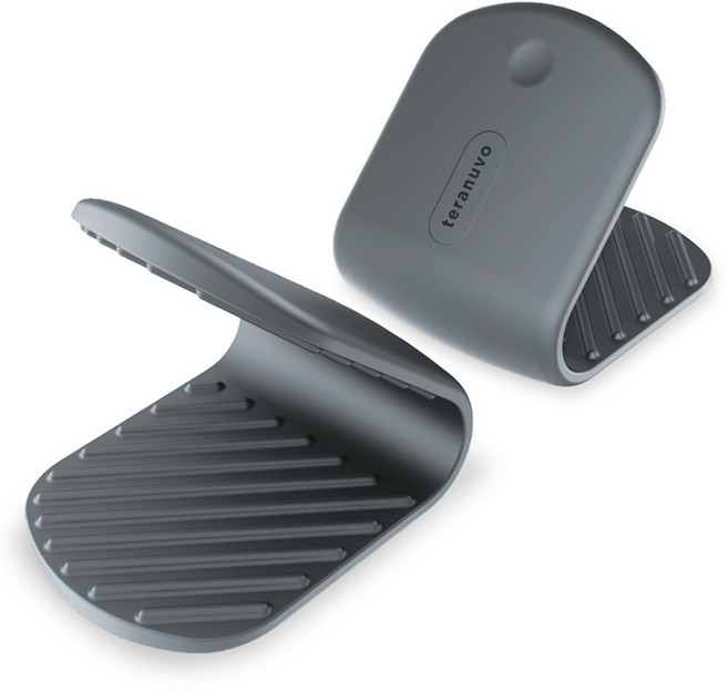 테라누보 마그네틱 실리콘 냄비 오븐 손잡이, 그레이, 2개