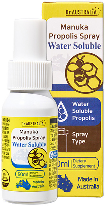 닥터오스트레일리아 마누카 프로폴리스 스프레이 워터솔루블, 1개, 50ml