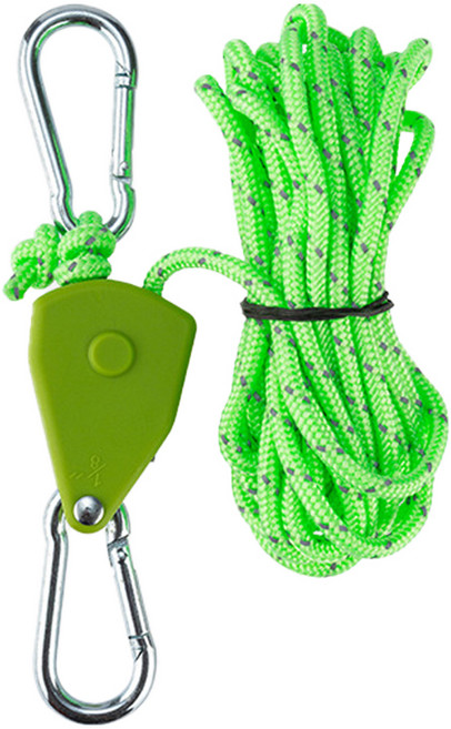 씨티컴퍼니 도르래 조절 로프라쳇 1개, 그린