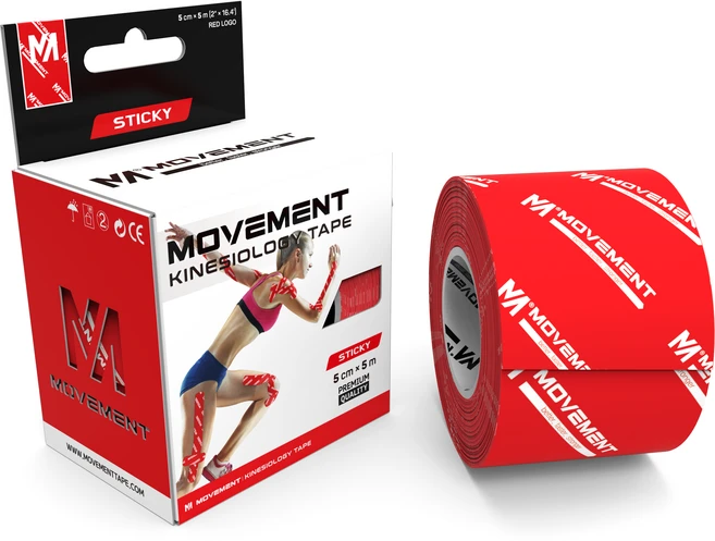 무브먼트 테이프 스티키 레드로고, 1개 - 쿠팡